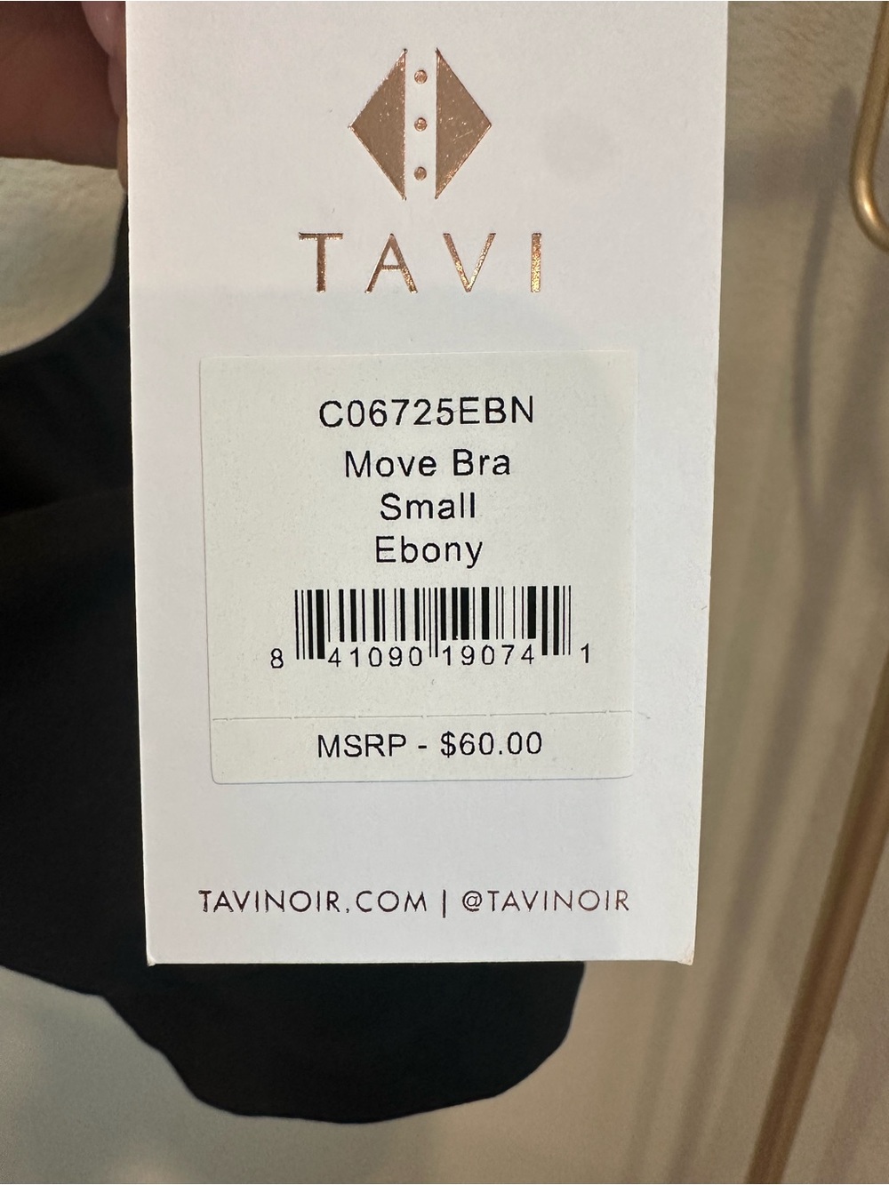 Tavi Move Bra - Ebony (Small)